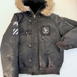 Juicy Couture Men’s Black Bomber/Parka (2005) – M (Runs Large)